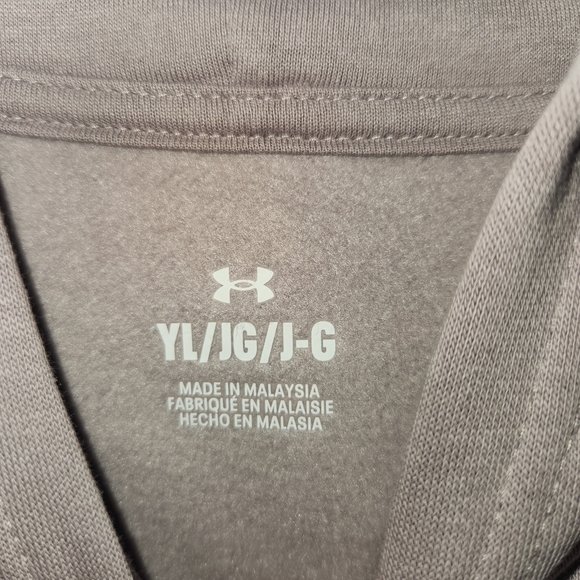 Under Armour Gray and Orange Performance Sweatshirt - Picture 4 of 5